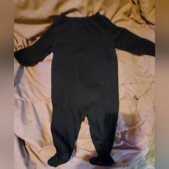 Halloween Skeleton footed Sleeper - Picture 4 of 16